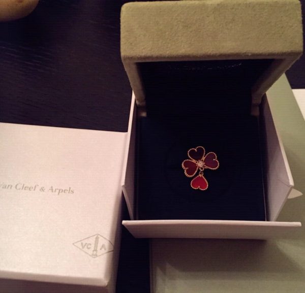 18K Sweet Alhambra Effeuillage Ring - 图片 7