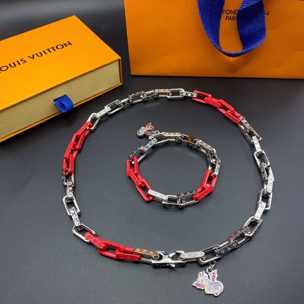 18K Louis Dargon Monogram Chain Bracelet - 图片 6