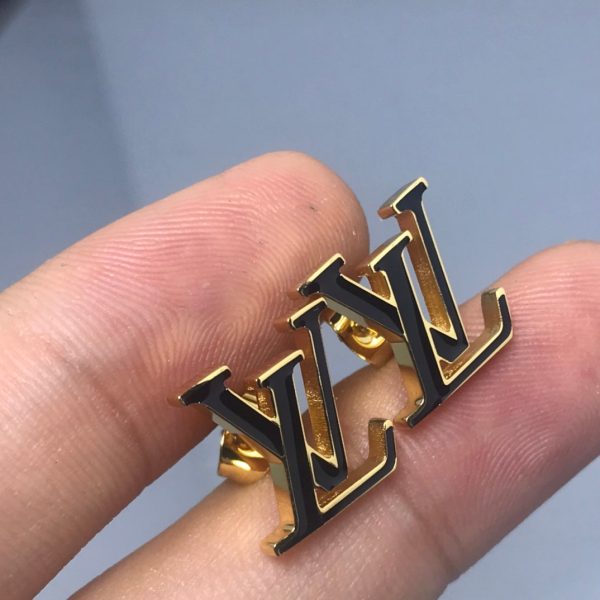 18K Louis Iconic Black Earrings - 图片 3