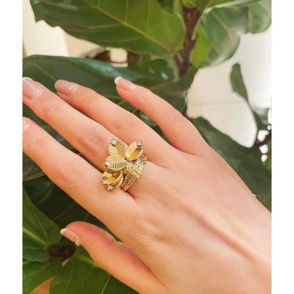 18K Grain De Café Ring - Image 2