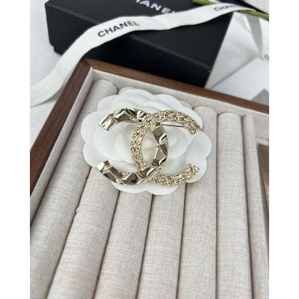 18K CC Gold Brooch - 图片 3