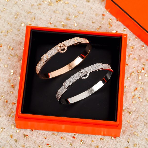 18K Collier De Chien Diamond H Bracelet - 图片 8