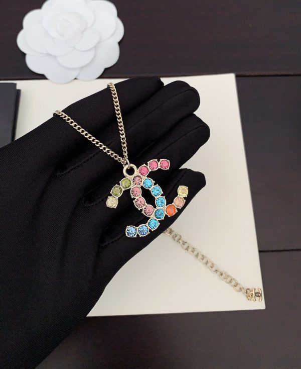 18K CC Color Crystals Necklace - Image 2