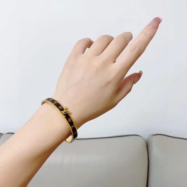 18K Louis Leather Vintage Bracelet - 图片 2