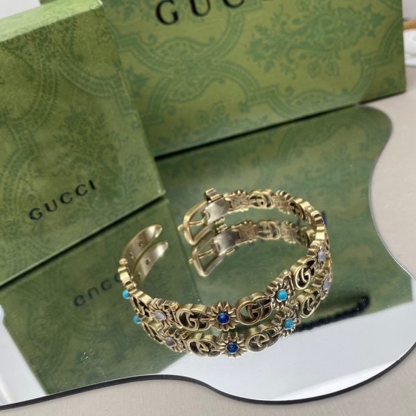 18K Double G Flowers Bracelet - 图片 5