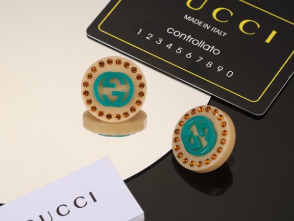 18K Double G Resin Earrings - 图片 2