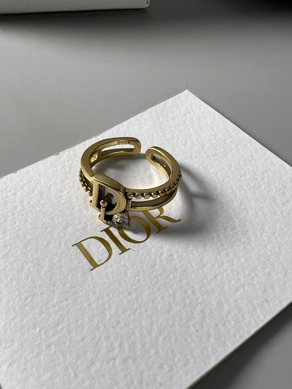 18K CD Crystal Rings - 图片 3