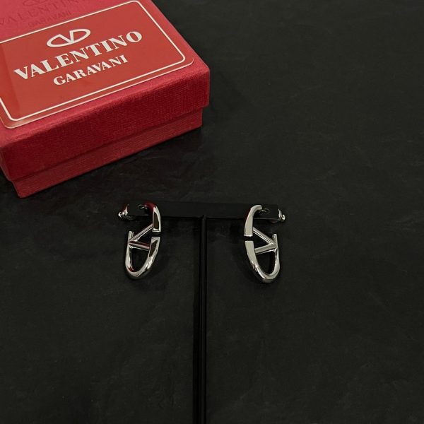 18K Vlogo Gold Earrings - 图片 6