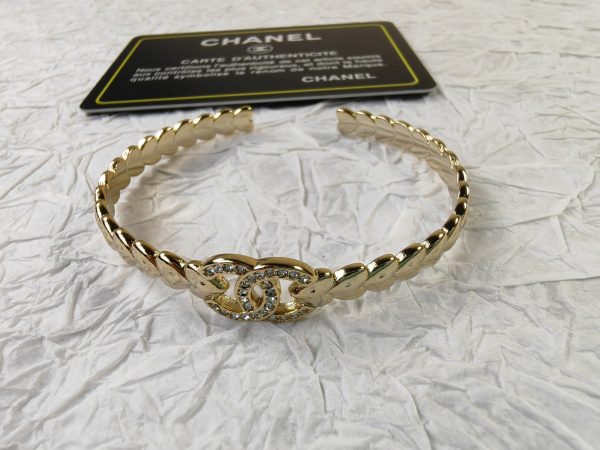 18K CC Diamonds Cuff Bracelet - Image 4
