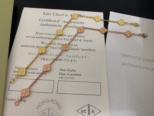 18K Sweet Alhambra Six Motifs Bracelet - 图片 5