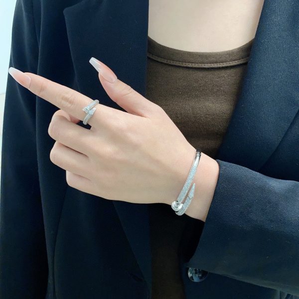18K Juste Un Clou Diamonds Ring - 图片 3