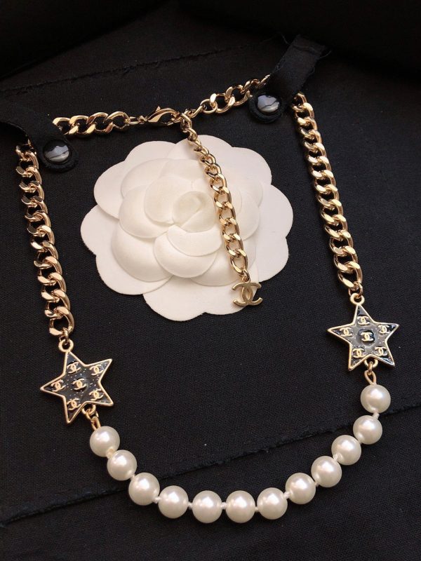 18K CC Star Pearls Necklace - 图片 2