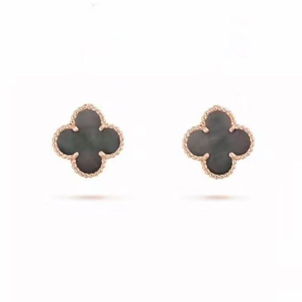 18K Vintage Alhambra Grey Earrings