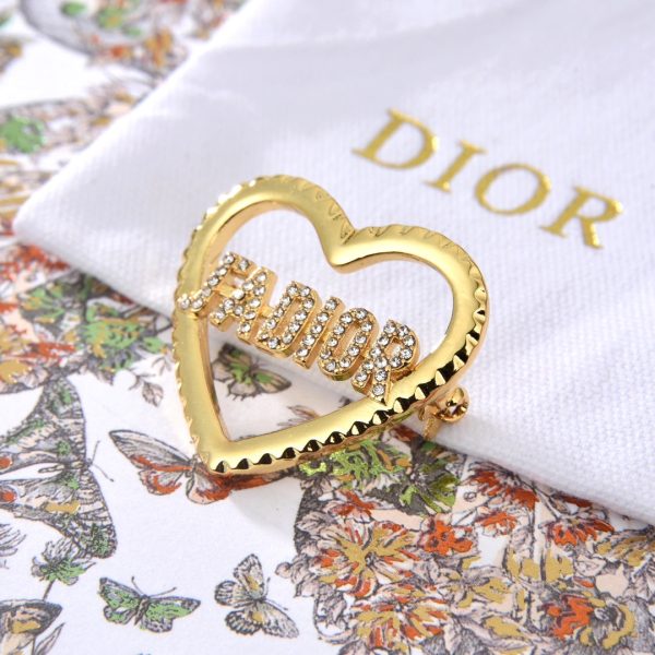 18K CD J'adore Crystals Brooch - Image 2