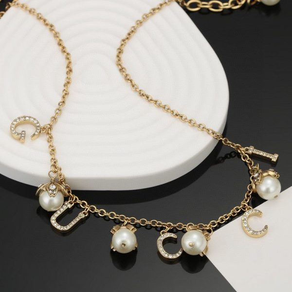 18K Double G Pearl Necklace - 图片 3