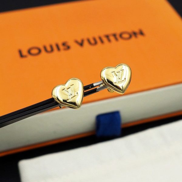 18K Louis Heart Earrings - 图片 5