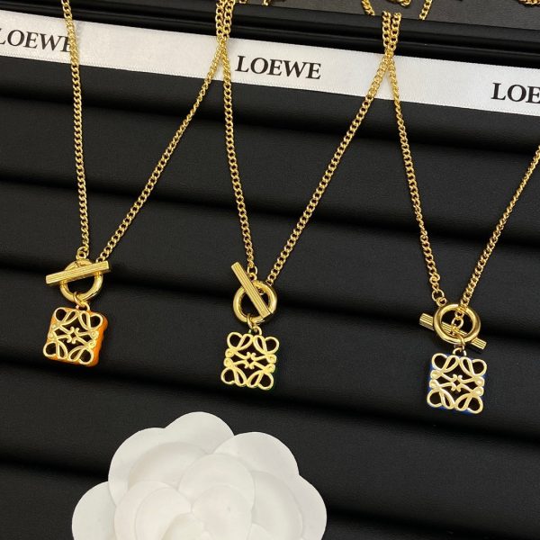 18K Anagram Pendant Necklace - Image 11