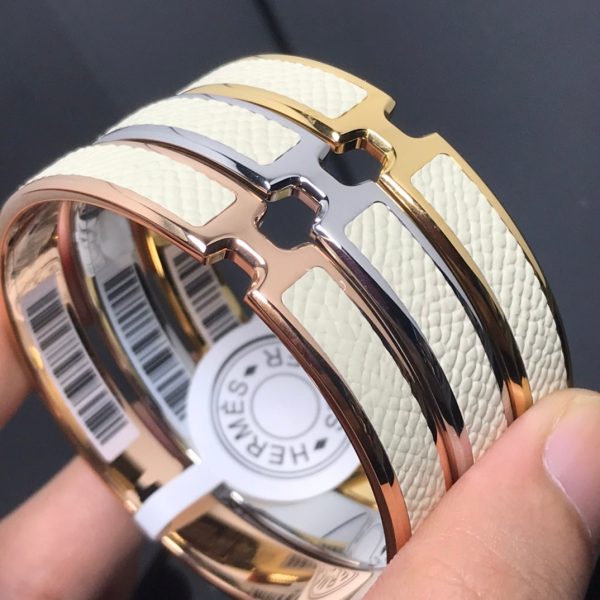 18K Olympe White H Bracelet - 图片 3