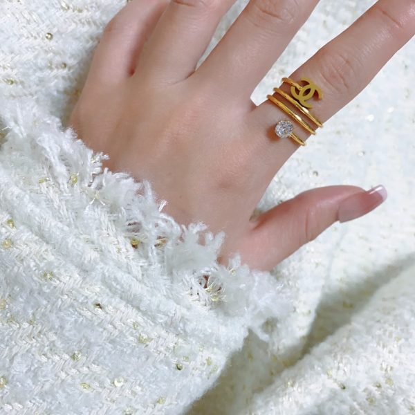 18K CC Vintage Pearl Ring - 图片 2