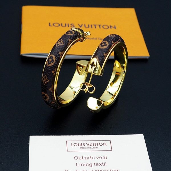 18K Louis Signature Earrings - 图片 6