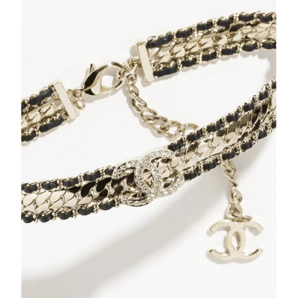 18K CC Strass Necklace - 图片 4