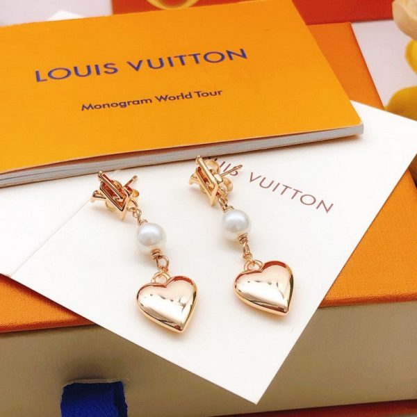 18K Louis Heart Earrings - 图片 5