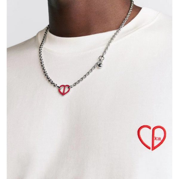 18K CD Heart Necklace - 图片 4
