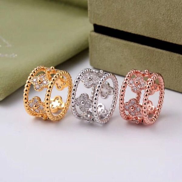 18K Perlée Clovers Ring - 图片 4