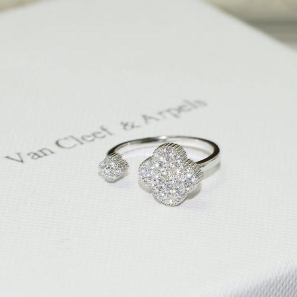 18K Magic Alhambra Diamond Ring - 图片 3