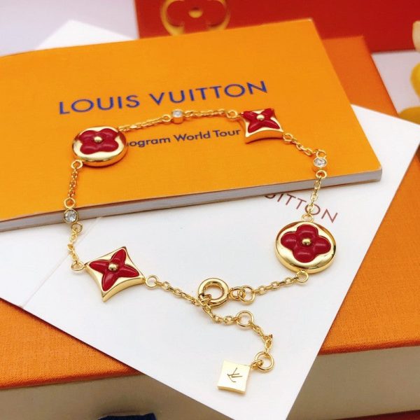 18K Louis Blossom Red Flower Bracelet - 图片 9