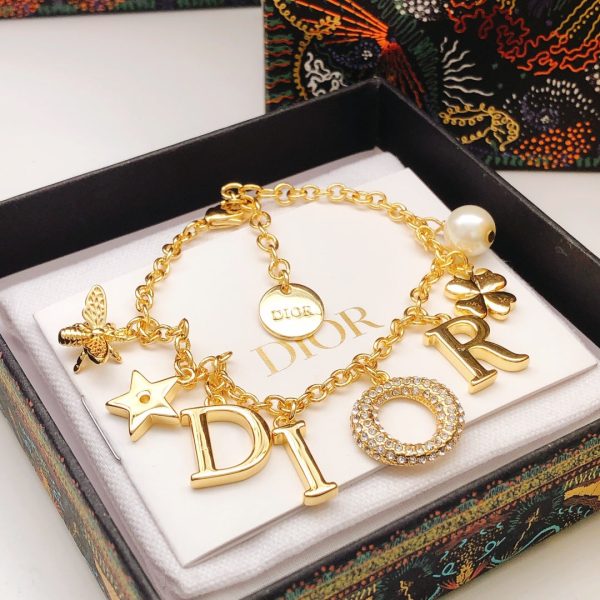18K CD Script Diamond Bracelet - 图片 5