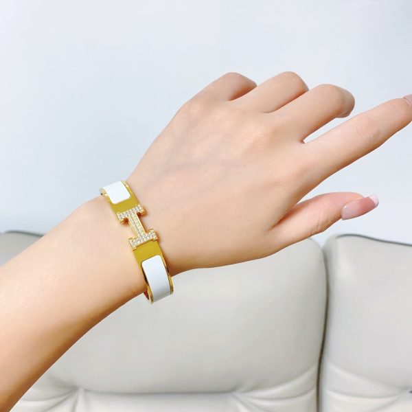 18K Clic H Diamond Bracelet - 图片 4