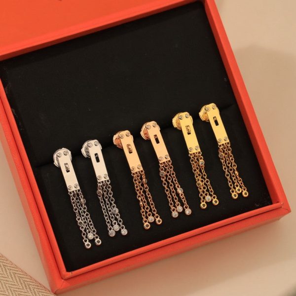 18K Her Diamond Kelly Gavroche Earrings - 图片 4