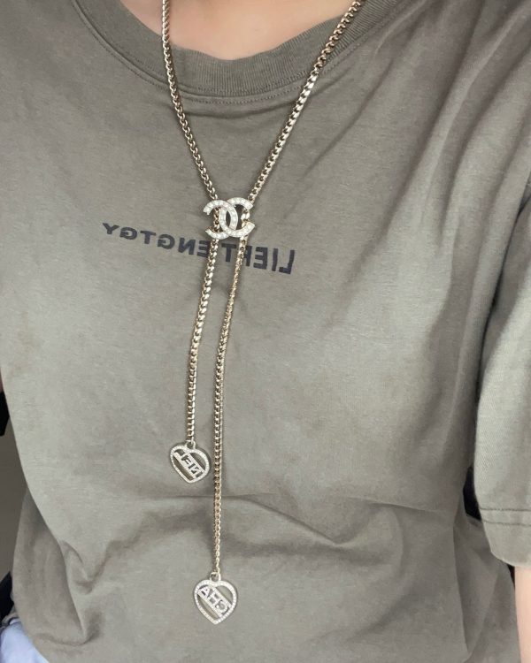 18K CC Heart Chain Necklace - 图片 2