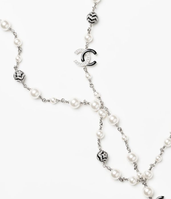 18K CC Star Pearls Long Necklace - 图片 2