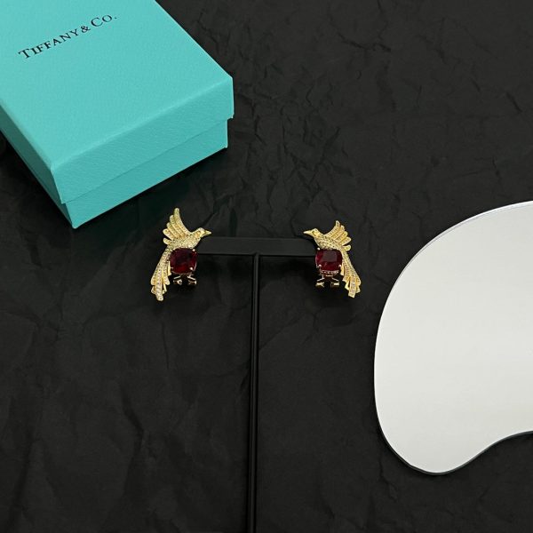 18K T Bird Diamonds Earrings - 图片 3