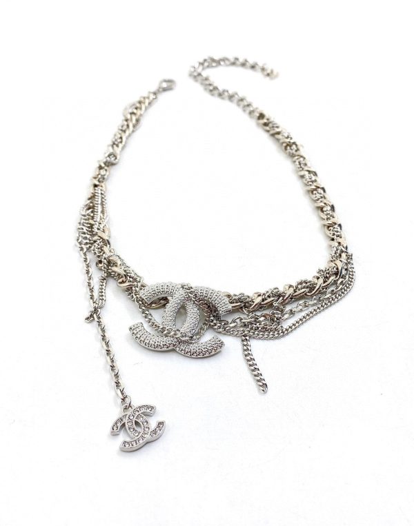 18K CC Chain Diamond Necklace - Image 2