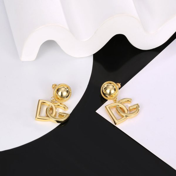 18K DG Gold Earrings - 图片 7
