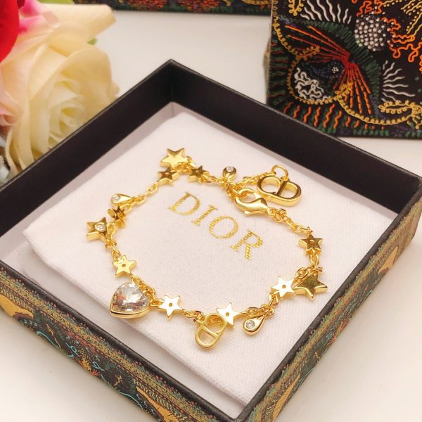 18K CD Star Crystal Bracelet - 图片 2