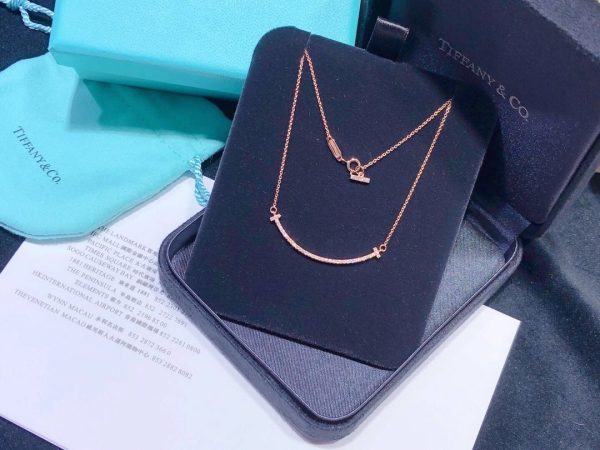 18K T Medium Diamond Pendant Necklace - 图片 4