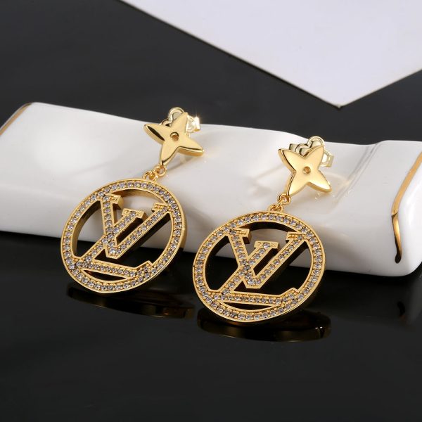 18K Louis Star Pendant Earrings - 图片 3