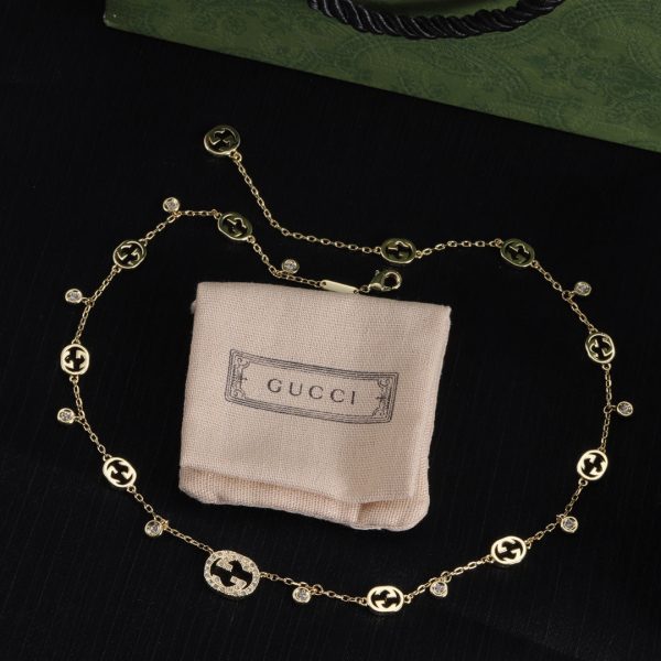 18K Double G Chain Necklace - 图片 2