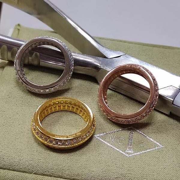 18K Couture Wedding Diamond Ring - Image 5