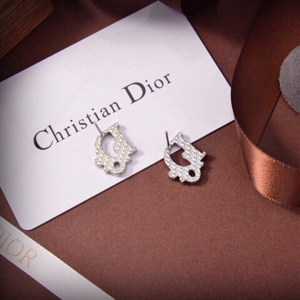 18K CD Blue Earrings - 图片 3