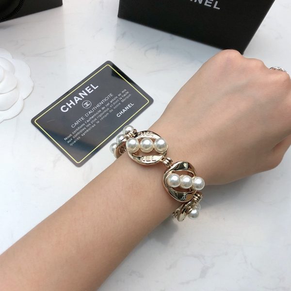 18K CC Pearl Bracelet - 图片 2