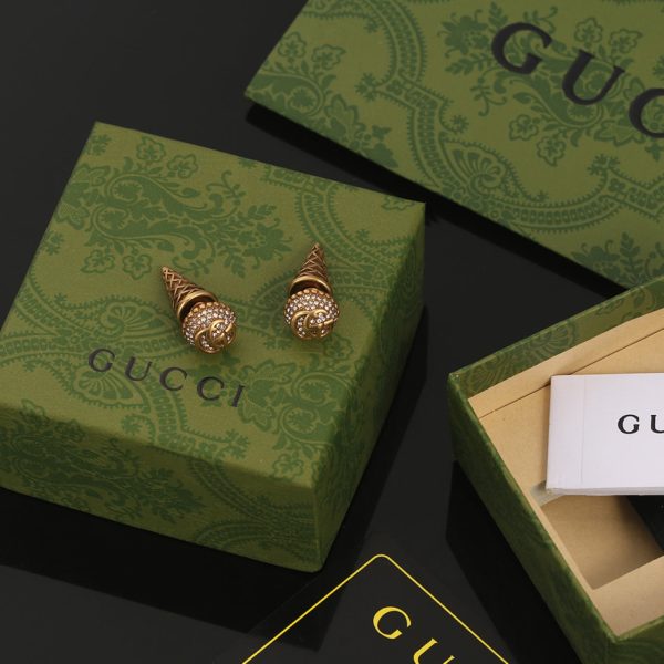 18K Double G Vintage Earrings - 图片 2