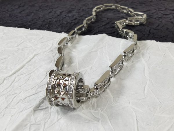 18K B.ZERO1  Diamonds Chain Link Necklace - 图片 21