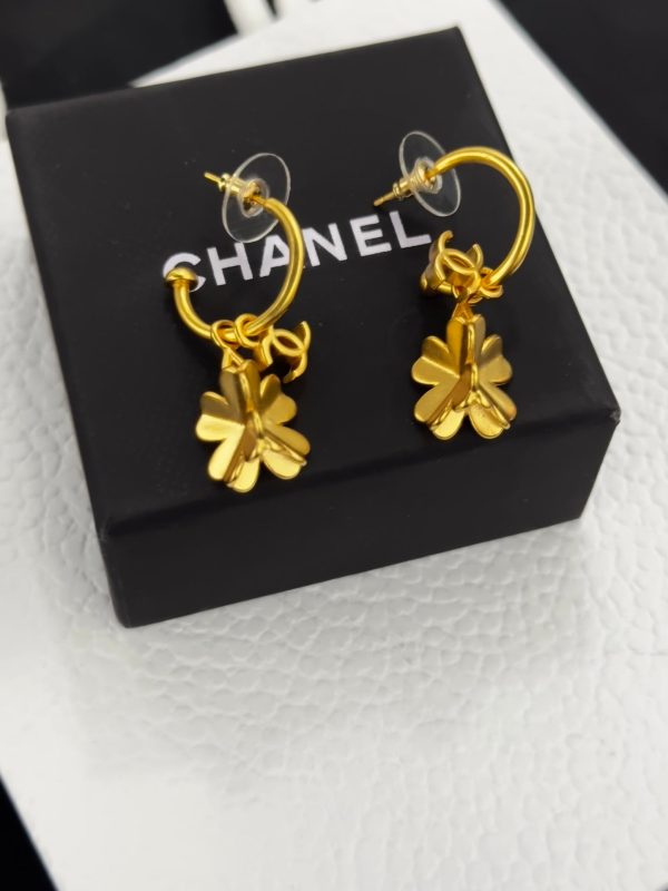 18K CC Flowers Earrings - 图片 3