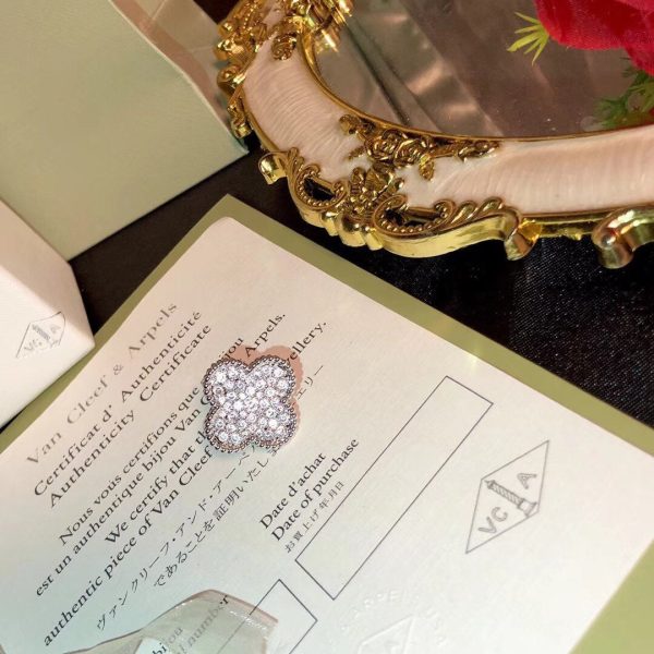 18K Magic Alhambra Diamond Ring - 图片 3