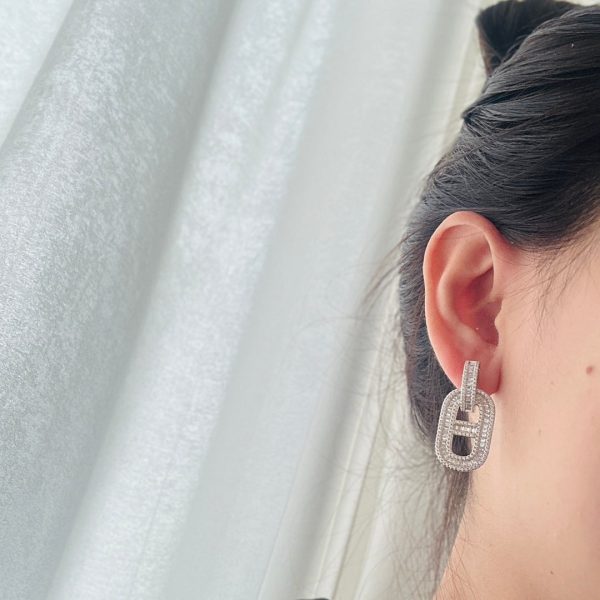 18K Diamonds H Earrings - 图片 2